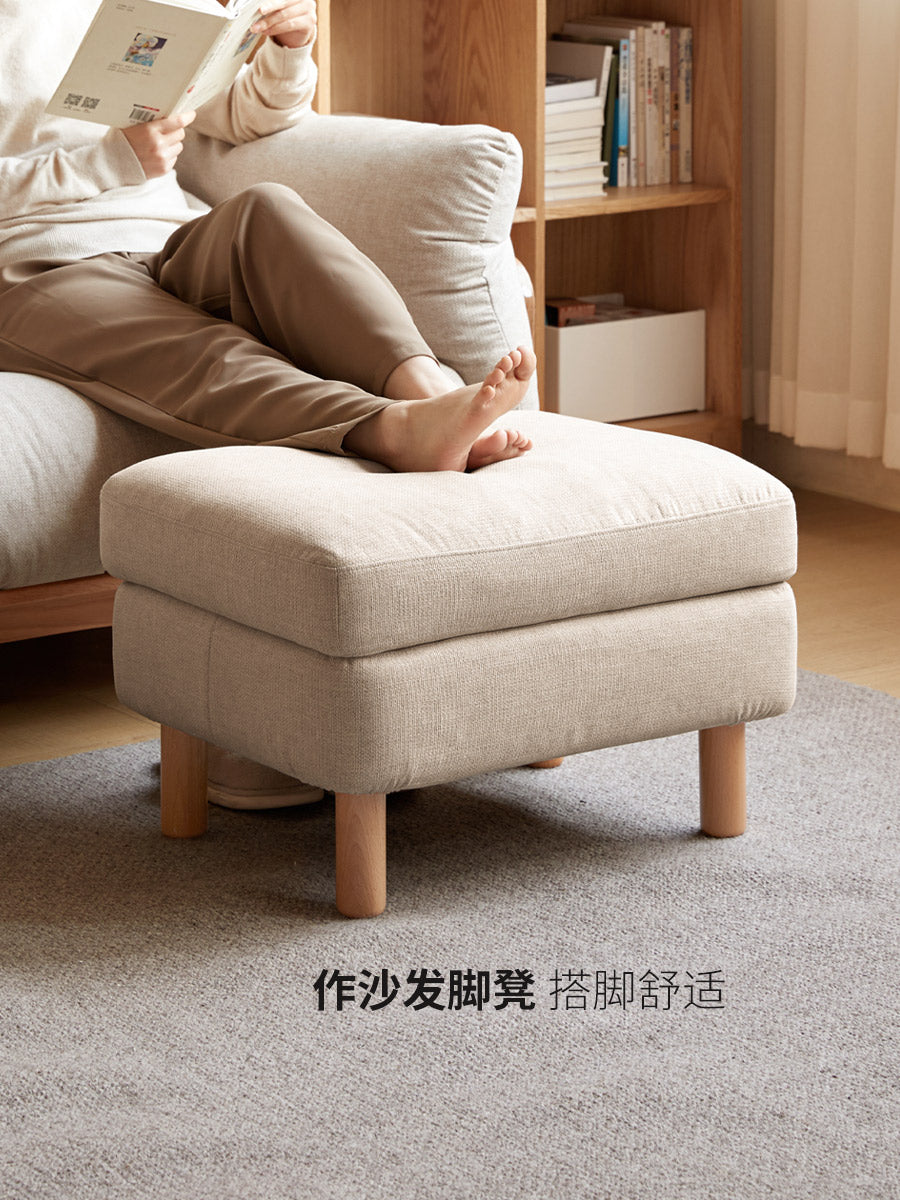 实木沙发脚凳现代简约入户换鞋凳矮凳客厅布艺坐墩